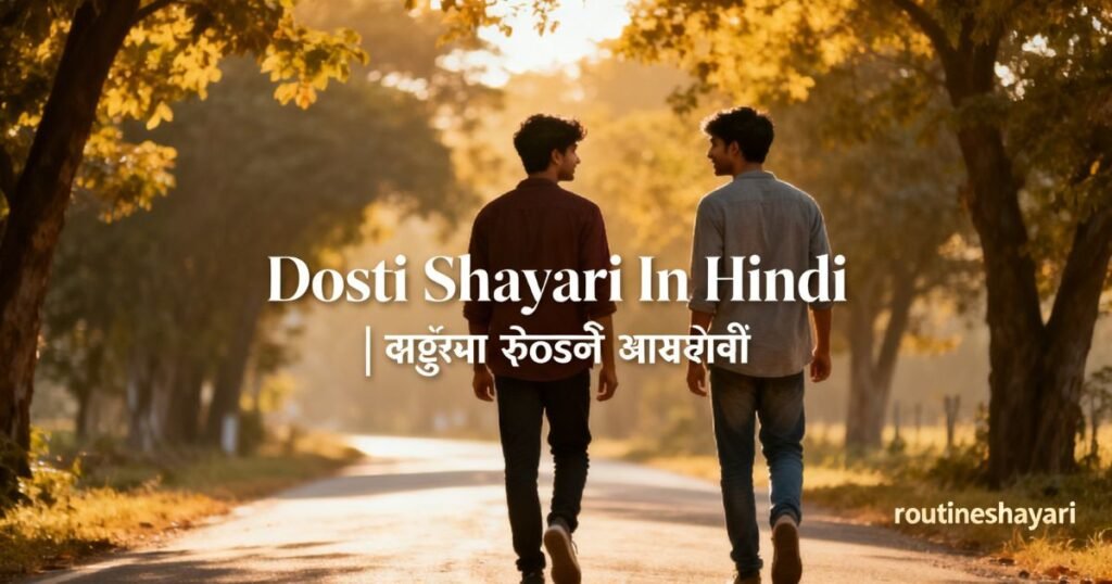 Dosti Shayari In Hindi | जिगरी दोस्त शायरी (2026)