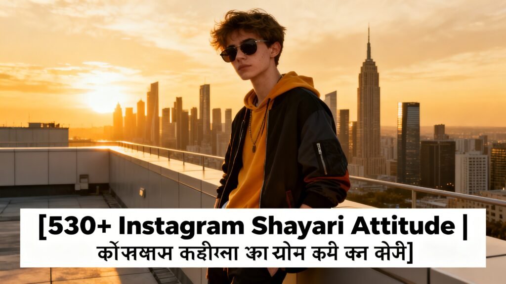 530+ Instagram Shayari Attitude | इंस्टाग्राम शायरी हिंदी में