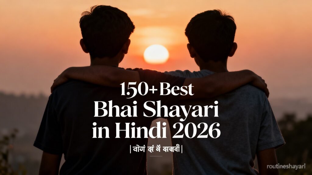 150+ Best Bhai Shayari in Hindi 2026 | भाई के लिए शायरी