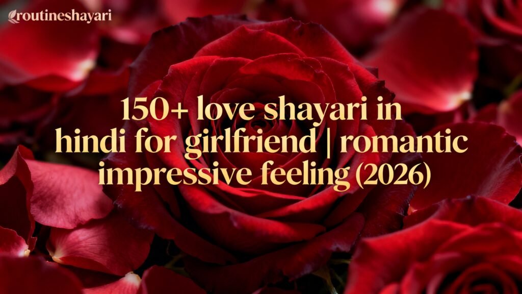 150+  Romantic Love Shayari for Girlfriend in hindi (2026) 