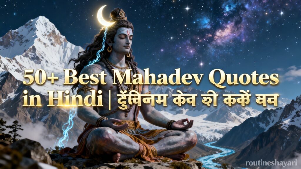 50+ Best Mahadev Quotes Shayari in Hindi | शिव शायरी जो दिल छू ले