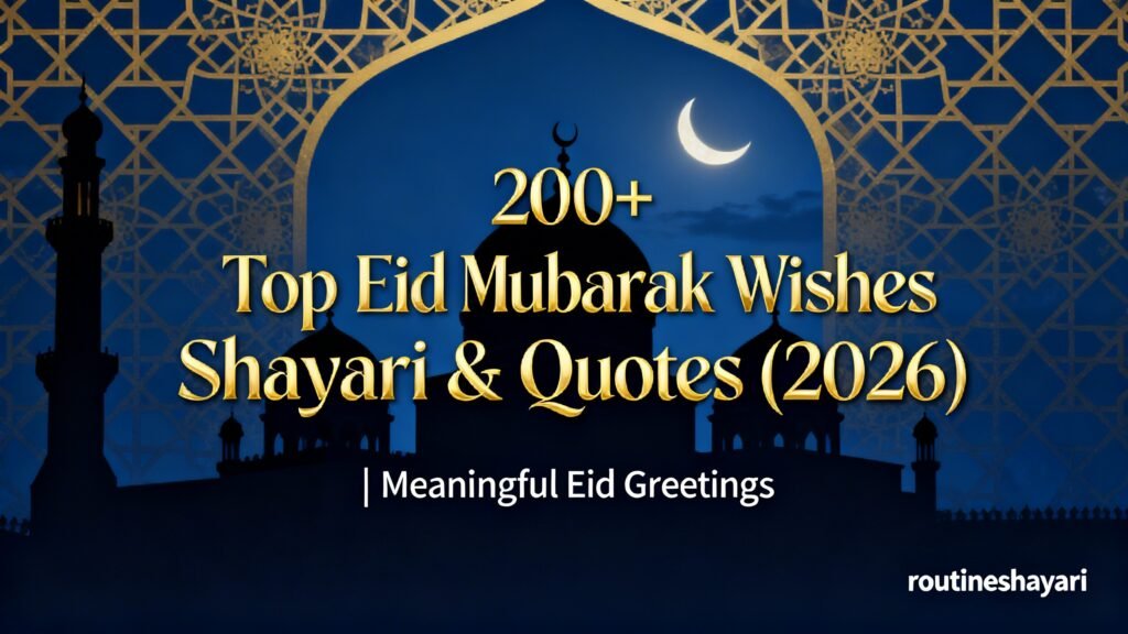 200+ Top Eid Mubarak Wishes Shayari & Quotes (2026)