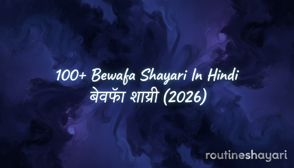 100+ Bewafa Shayari In Hindiबेवफ़ा शायरी (2026)