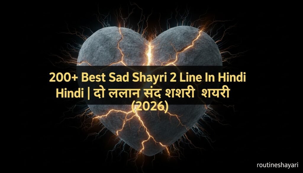 200+ Best Sad Shayari 2 Line In Hindi | दो लाइन सैड शायरीb (2026)