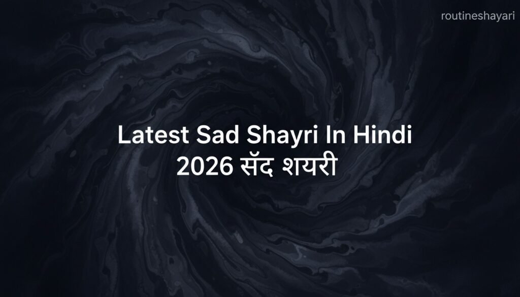 Latest Sad Shayari In Hindi 2026 सैड शायरी