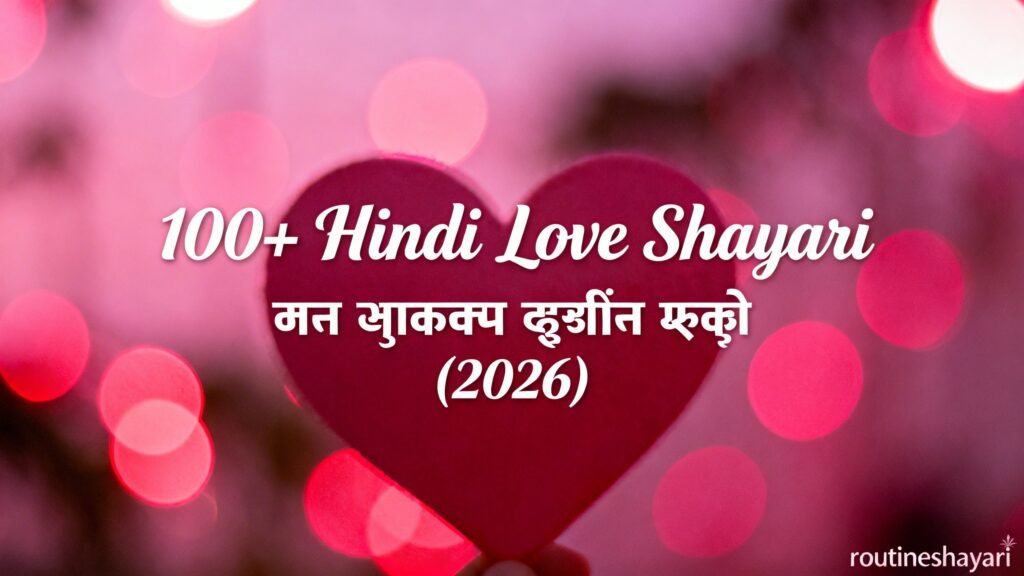 100+ Hindi Love Shayari बेस्ट लव शायरी हिंदी में (2026)
