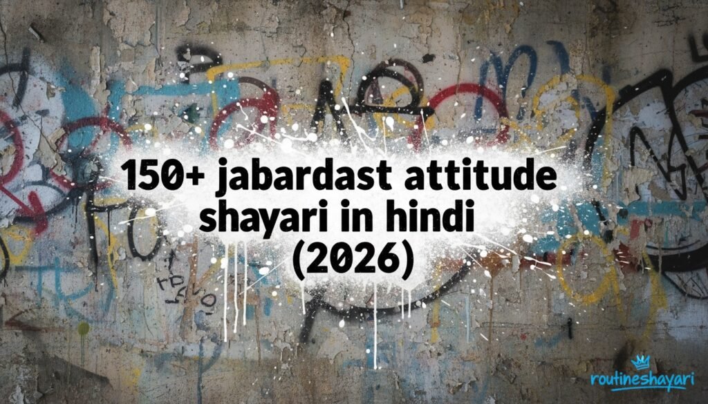 150+ jabardast attitude shayari in hindi (2026)