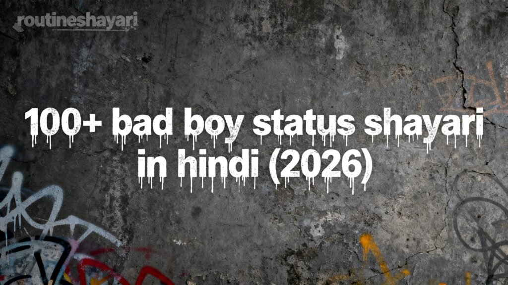 100+ bad boy status shayari in hindi (2026)