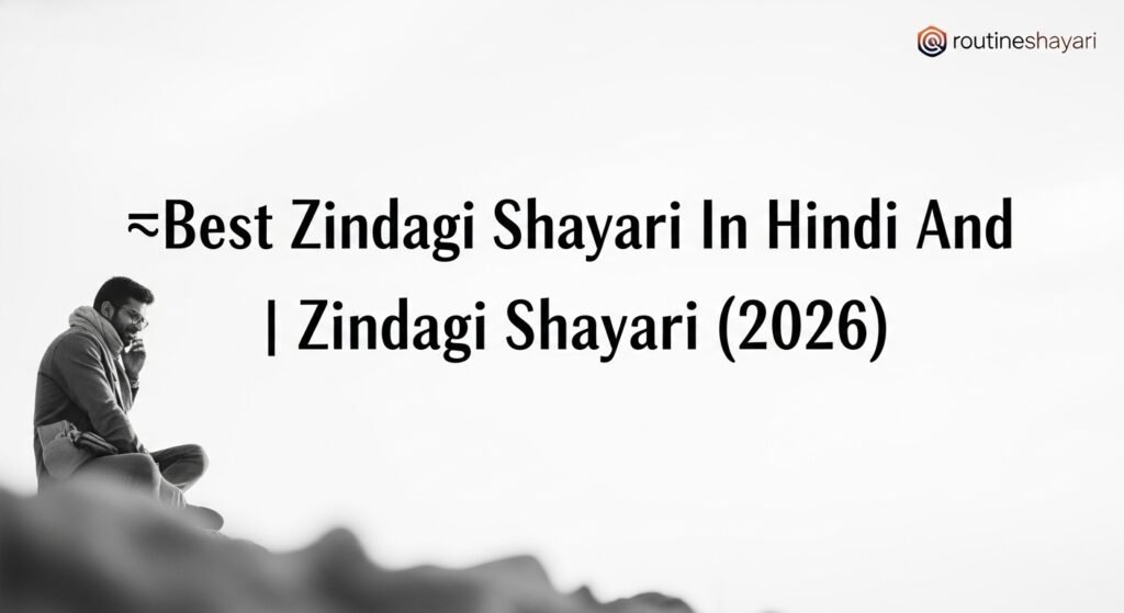 Best Zindagi Shayari In Hindi And English | Zindagi Shayari (2026)