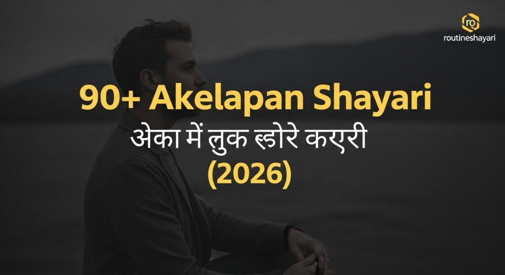 90+ Akelapan Shayari | अकेलापन शायरी हिंदी में (2026)