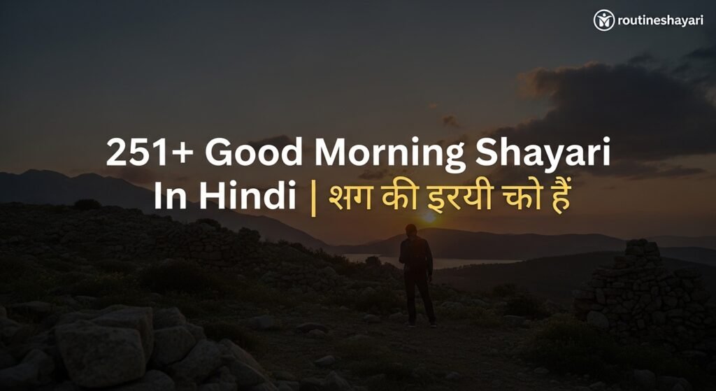 251+ Good Morning Shayari In Hindi | बेस्ट गुड मोर्निंग शायरी हिंदी में