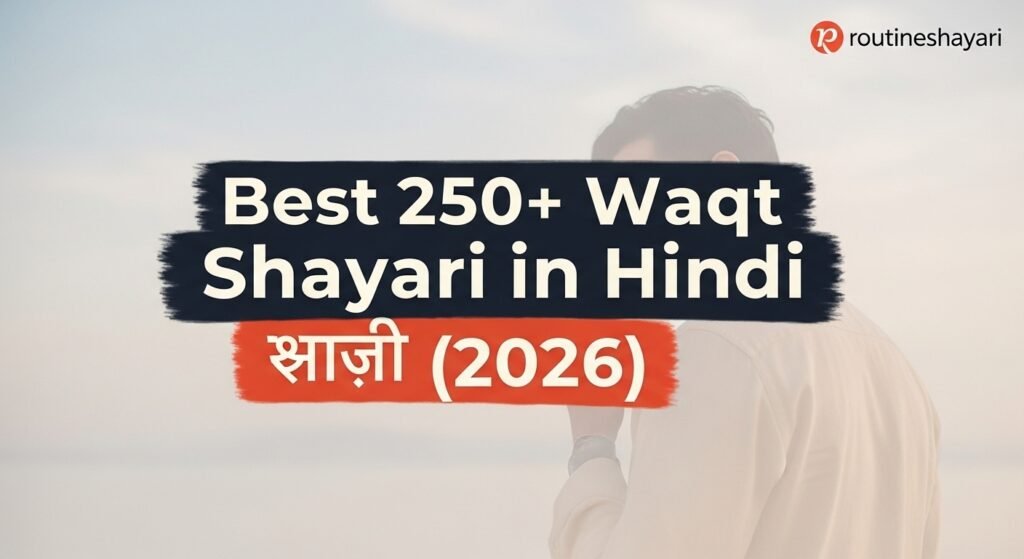 Best 250+ Waqt Shayari in Hindi वक्त शायरी (2026)