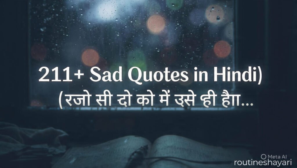 211+ Sad Quotes in Hindi | बेस्ट सैड कोट्स हिंदी में