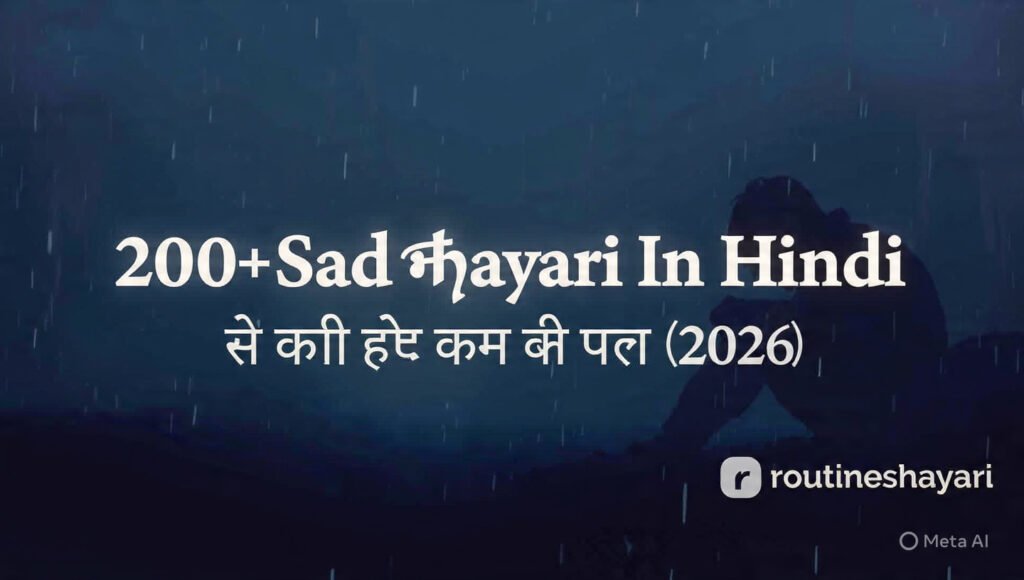 200+ Sad Shayari In Hindi | बेस्ट सैड शायरी हिंदी (2026)