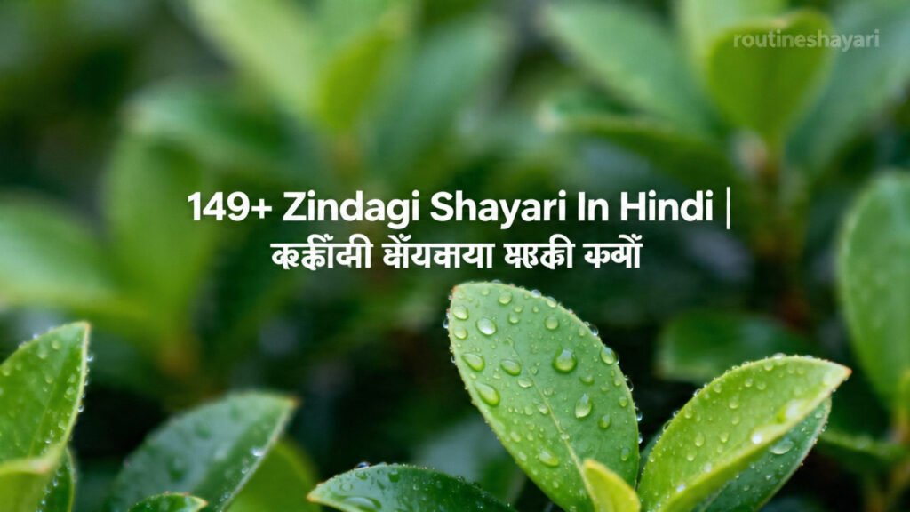 149+ Zindagi Shayari In Hindi | जिंदगी शायरी हिंदी में