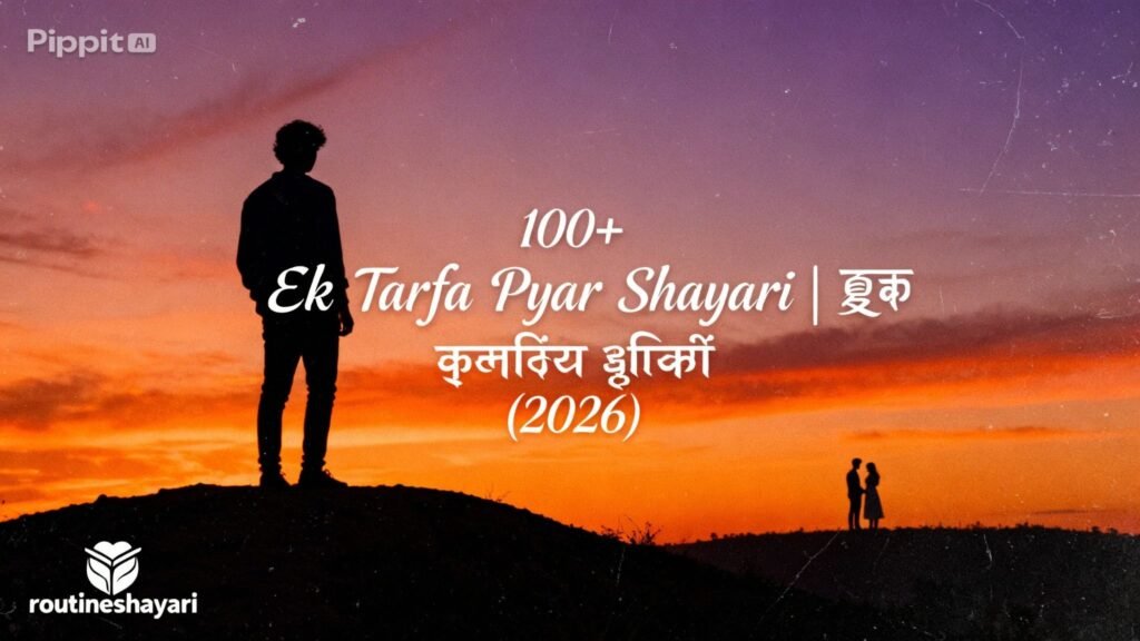 100+  Ek Tarfa Pyar Shayari | एक तरफ़ा प्यार शायरी (2026)