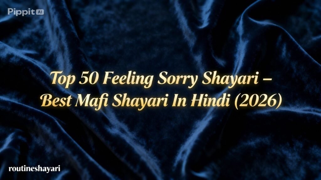 Top 50 Feeling Sorry Shayari – Best Mafi Shayari In Hindi (2026)