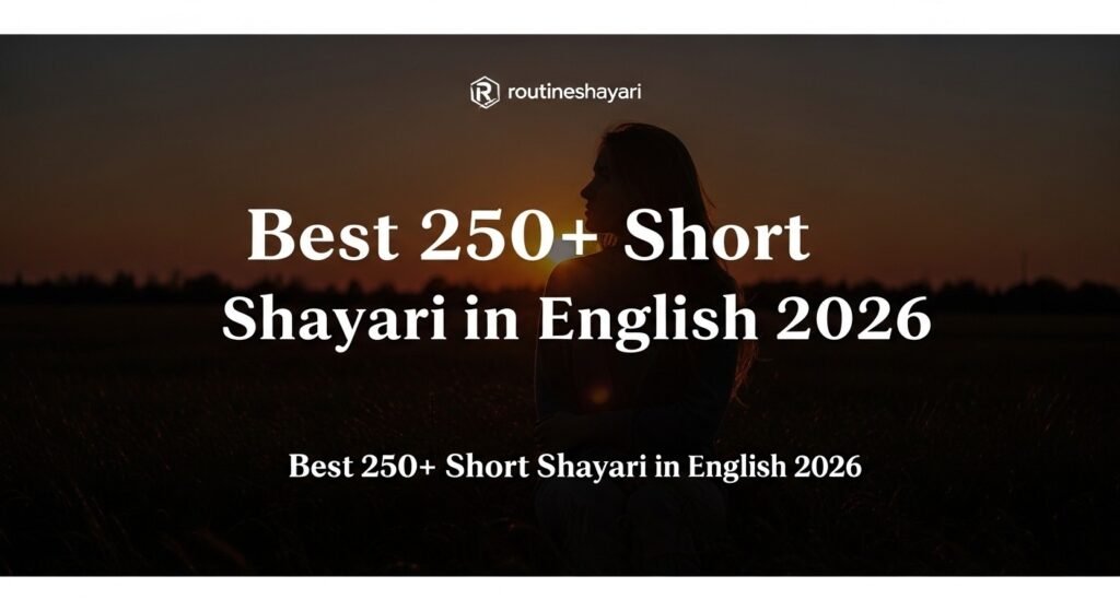 Best 250+ Short Love Shayari in English 2026