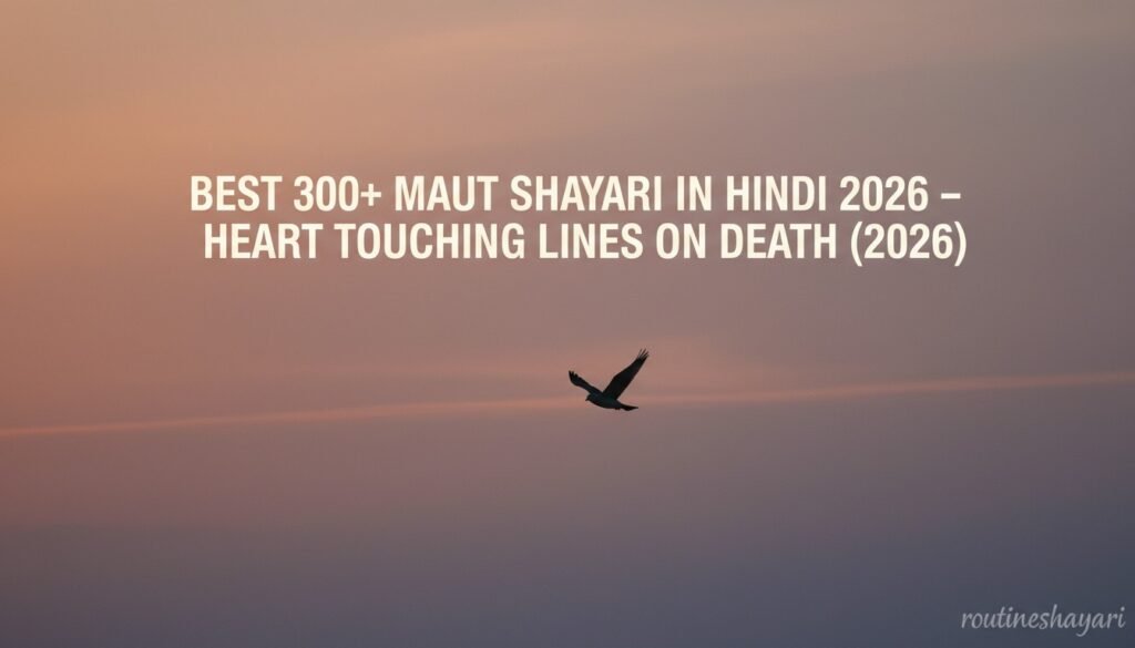 300+ Maut Shayari in Hindi 2026 Heart Touching Lines on Death
