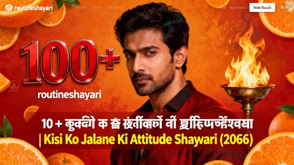 100+ किसी को जलाने की एटीट्यूड शायरी | Kisi Ko Jalane Ki Attitude Shayari Hindi (2026)