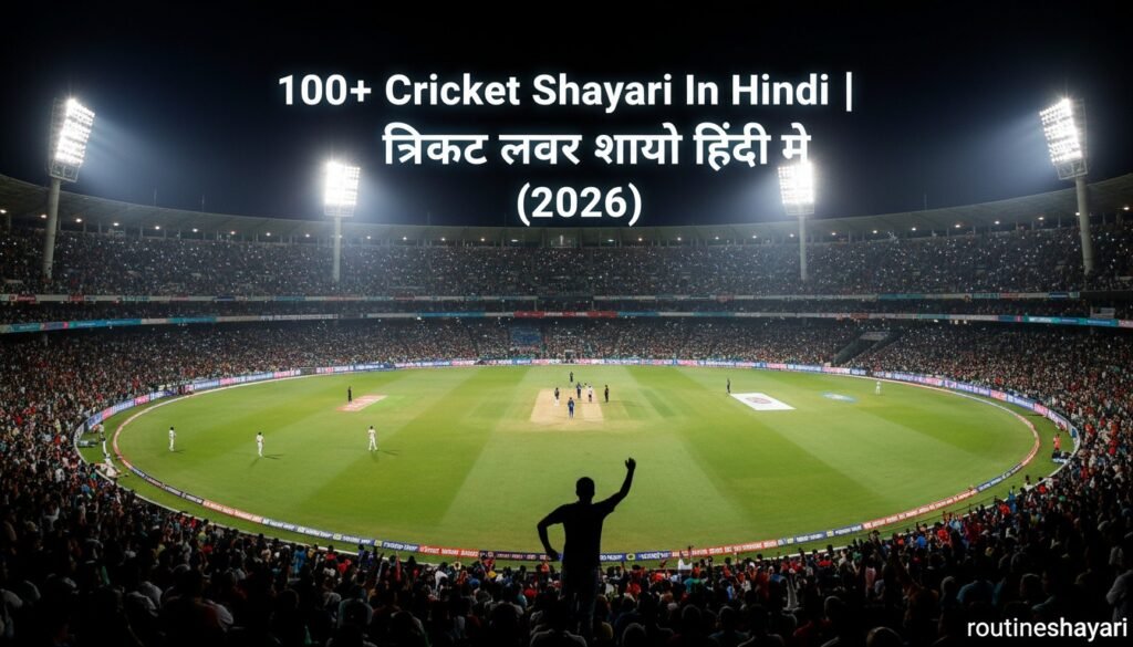 100+ Cricket Shayari In Hindi | क्रिकेट लवर शायरी हिंदी मे (2026)