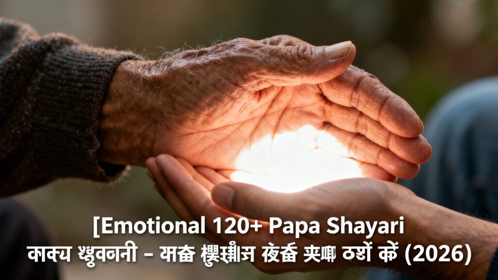 120+ Papa Shayari पापा शायरी – वो छांव जो हर दर्द को सह लेती है