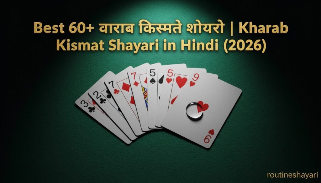 खराब किस्मत शायरी | Kharab Kismat Shayari in Hindi (2026)