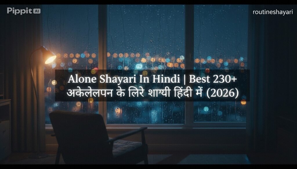 Alone Shayari In Hindi अकेलेपन के लिए शायरी हिंदी में (2026)